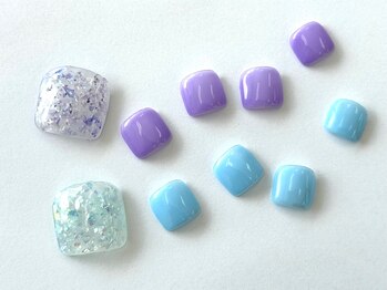 ネイルサロン クイール 小山店(NAIL SALON QUILL)/クラッシュホログラム＆シェル