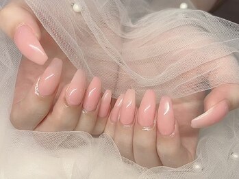 ワイベール 名古屋店(YVeil)の写真/【クリアカラー透明ネイル♪¥4000】人気のちゅるんワンカラーも¥4900！低価格×高技術で理想を叶える♪