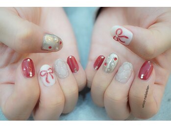 ウリコ ネイルアトリエ(urico nail atelier)/リボンネイル