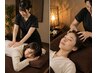 ボディケア60分＋ヘッド15分【ママさん向け♪短時間で隙間時間に癒しの時間】