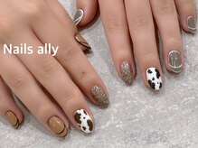 ネイルズアリー 立川店(Nails ally)/干支ネイル×ウシ柄