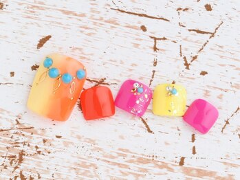ネイルトリート 茨木駅前店(NAIL TREAT)/夏全開フットネイルサンプル♪