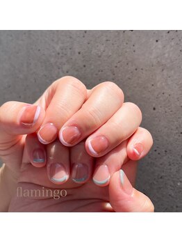 フラミンゴ(flamingo)/フレンチネイル