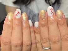 ブランシュネイル(BlancheNail)/ミラーハートで野球ボール