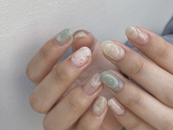 パステルグリーンニュアンス 5/6