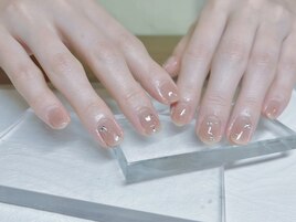 チーク　×   ラメ