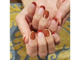 べっ甲 ボルドー フレンチ