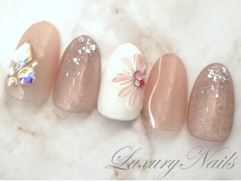 ラグジュアリー ネイルズ(Luxury Nails)/きらきら*フラワーNail