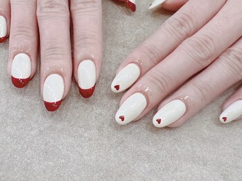 プライズアイリス アイラッシュ 池袋東口店(prize Iris eyelash)/お持ち込みバレンタインネイル