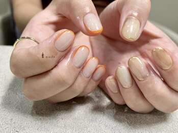 アイネイルズ 渋谷店(I nails)/シンプルもやもやちぐはぐ