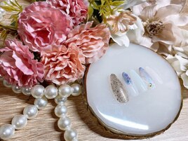 色替え無料☆人魚の鱗ネイル