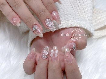 エコー(Echo)/ちゅるネイル リボンネイル