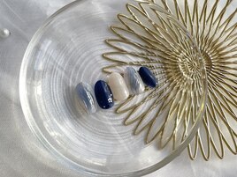 冬のニュアンスマーブル♪