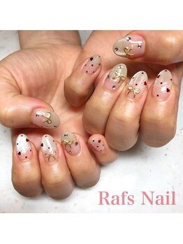 ラフズネイル(Rafs Nail)/マグネット×ハートホロドット