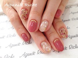 【べっこうネイル】