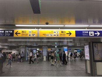 リフレッシュ ルミネ横浜店/横浜駅から店舗へ１