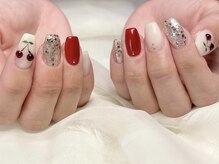 サロンドフォーエイチ(salon de 4H)/大人さくらんぼネイル♪