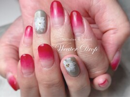 ポインセチアネイル