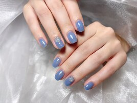 夏ネイルワンカラー