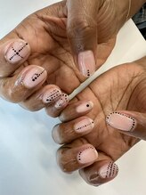 サラサネイルズ 代官山 恵比寿(sarasanails)/ドットネイル/ちぐはぐ