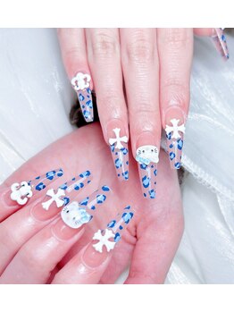 オーラ 関内 伊勢佐木長者町(Aura)/ヒョウ柄ネイル