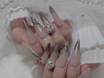 黒グラデーションネイル☆