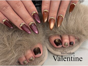 ネイルサロン ヴァレンタイン(nailsalon Valentine)の写真/当店人気のスカルプ定額10800円！スカルプのラメグラ9500円が今なら8000円！