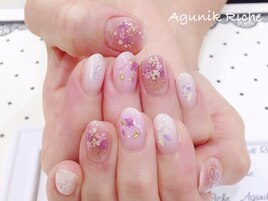 【押し花ネイル】