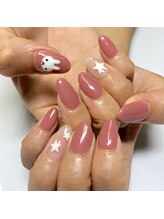 街のネイル屋さん/ミッフィーネイル