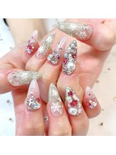 ビューティーアップ 池袋(Beauty Up)/ピンク冬ネイル♪