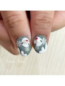ナナネイル(Nana.Nail)/雪だるま