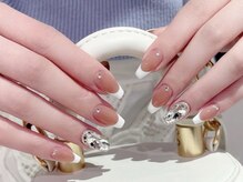 ネイルマジック 仙台一番町店(NAIL MAJIC)/ガラスフレンチネイル