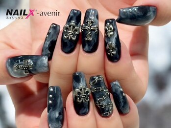ネイリックス アヴェニール(NAILX avenir)/ブラッククロム風