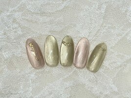 チューリップネイル　ニュアンス