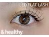 アンドヘルシー(&healthy)LEDエクステ＋パーマ　フラットラッシュ120本