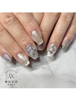 エッコネイル 長野駅東口前店(ecco nail)/冬ネイル