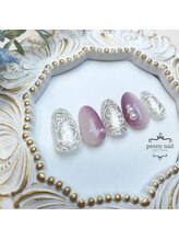 ピオニーネイル(peony nail)/ローズネイル