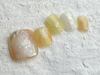 アイネイルズ 池袋店(I-nails)/ペールカラーフットニュアンス