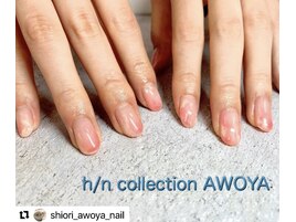 うるうる桃ネイル