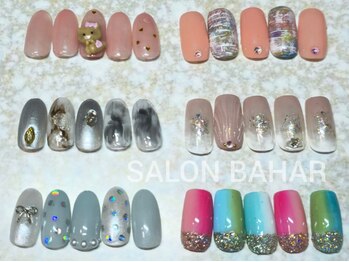 ネイルサロン バハル(Bahar)の写真/経験豊富なスタッフ在籍*高い再現性&技術力☆カラー300色以上/たくさんのパーツ♪持込みデザインご相談可◎