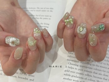 定額9000 グリーンフレンチ0828b