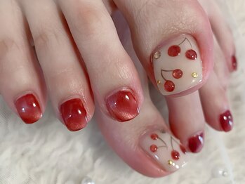 パルフェネイル(Parfait nail)の写真/ちゅるちゅるフットネイルで足元からオシャレを彩り、心躍る特別な時間を楽しんでみませんか？★