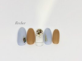 爽やかブルー×ベージュ