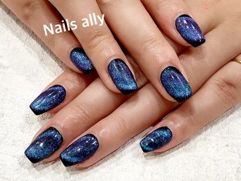 ネイルズアリー 立川店(Nails ally)/マグネット×ドラゴンズアイ
