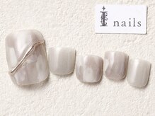 アイネイルズ 渋谷店(I nails)/塗りかけベージュ￥7300