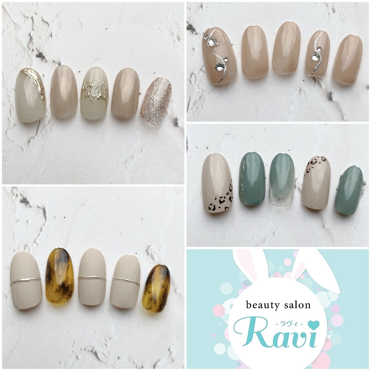 【再来】ハンドジェルネイル 定額デザイン　48種類から選べます♪5,480円