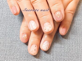 スエルテ ネイルサロン 北千住店/ホワイトニットネイル ¥8000