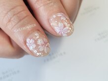 ネイルフロンティア 吉祥寺(NAIL FRONTIER)/手描き桜ネイル11980円