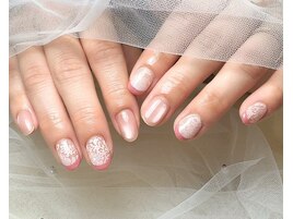 レースネイル×フレンチ