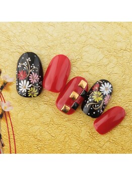 ラ カゼッタ(La casetta)/和柄成人式ネイル